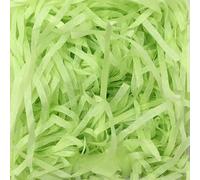 Papier déchiqueté pour remplir les paniers cadeaux Papier de remplissage déchiqueté froissé 100-500g multicolore(Light Green,100g)