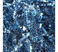 Papier déchiqueté pour remplir les paniers cadeaux Papier de soie déchiqueté métallique à paillettes, remplissage de cadeau multicolore 100g-200g(Style a/Blue,200g)