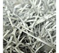 Papier déchiqueté pour remplir les paniers cadeaux Remplisseur de papier de soie déchiqueté irisé froissé multicolore 100-500g(Bright Silver,200g)