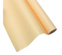 Papier d'emballage brouillard mat couleur unie papier fleuriste Bouquet fleur Art papier d'emballage rouleau épais 15 mètres(Yellow)