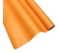 Papier d'emballage brouillard mat couleur unie papier fleuriste Bouquet fleur Art papier d'emballage rouleau épais 15 mètres(Orange)