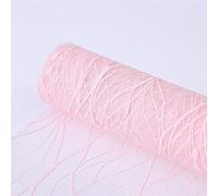 Papier d'emballage cadeau multicolore Lace Mesh DIY Gift Wrapping Paper Florist Decoration 5 yards Multicolor(Light Pink)