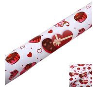 Papier d'Emballage Cadeaux de Saint-Valentin, Rouleau De Papier Cadeau à Motif CœUr, 50 x 70cm, Papier Cadeau Pour BoîTes, IdéAl Pour Les Anniversaires, Les Mariages Et La Saint-Valentin (B)