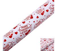 Papier d'Emballage Cadeaux de Saint-Valentin, Rouleau De Papier Cadeau à Motif CœUr, 50 x 70cm, Papier Cadeau Pour BoîTes, IdéAl Pour Les Anniversaires, Les Mariages Et La Saint-Valentin (C)