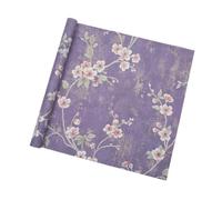 Papier d'emballage de fleurs dorées en relief, artisanat aluminium | Ensemble de 10 pièces, for des projets diversifiés de création artisanale(Purple)