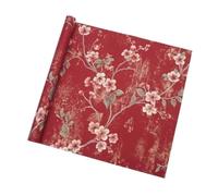 Papier d'emballage de fleurs dorées en relief, artisanat aluminium | Ensemble de 10 pièces, for des projets diversifiés de création artisanale(Red)