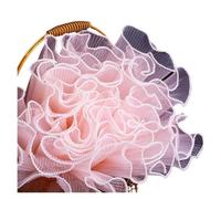 Papier d'emballage de fleurs en tulle | Tulle d'emballage de fleurs multicolore 28 Cm X 4 Yards for décor de bouquet(Champagne pearl)