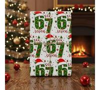 Papier d'emballage de Noël 67 Meme, Papier Cadeau Humour pour Fêtes de Fin d'Année, Décoration de Cadeaux de Noël et Nouvel An, 5 pièces 50x90cm