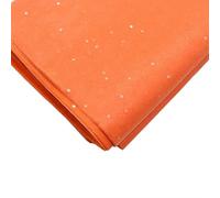 Papier d'emballage pour fleurs Glitter Tissue Paper Flower Clothing Shirt Shoes Gift Packaging Craft Paper Roll(Glitter Orange)