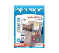 Papier d'impression Micro Appli Papier Magnétique spécial Jet d’encre - A4 - 3 Feuilles