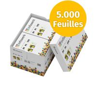 Infowerk Papier pour imprimante et photocopieur 5000 feuilles 10 x 500 A4 80 g blanc premium, vainqueur du test PEFC
