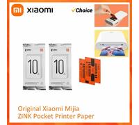 Papier d'impression photo auto-adhésif original Xiaomi Mi ZINK Pocket Printer, 100/50/10 feuilles, papiers pour imprimante mini Xiaomi 3 pouces 50PC