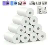 Papier d'impression photo instantanée Papier d'impression thermique sans encre pour Appareil photo instantané portable, pour la plupart des appareils photo instantanés mini 56mm/57mm/2" 5 rouleaux de