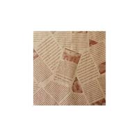 Papier Emballage Alimentaire Papier résistant à l'huile for emballer des hamburgers, du pain, aliments frits, sandwichs, friteuses, plaques de cuisson l'air, accessoires(Brown 25cm,300pcs)