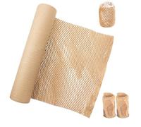 Papier Emballage Kraft en Nid D'abeille, Matériau D'emballage 30 CM x 30 M, Rouleau de Papier Nid D'abeille, Papier Gaufré et Kraft, pour Déménager, Stockage, Emballer des Arachides, Brun