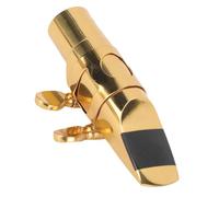 Papier en embout buccal de saxophone, saxophone en laiton, saxophone avec ouverture de 5 pointes, accessoire de porte-parole BB saxophone avec capuchon en métal pour les artistes