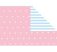Papier en rouleau Bebe rose-bleu clair 70cmx250m
