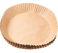Papier ESSENTIELB Lot de 100 Feuilles Rondes 19cm Jetables Antiadhésif - Anti-salissure pour AirFryer et Four