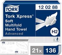 Papier essuie-mains TORK Xpress Multifold 212 x 340 mm pli W blanc 2 plis 21 x 136 feuilles