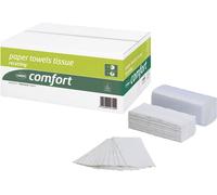 papier essuie-mains wepa Comfort 250 x 230 mm V pli blanc naturel