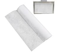 Papier filtre pour hotte aspirante - Rouleau absorbant de graisse non tissé découpable de 10 m | Remplacement de filtre universel avec 8 aimants et note adhésive de 20 cm | Collecteur pour