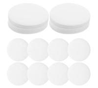 Papier Filtre Rond Qualitatif Blanc 100 Pièces | Papier Non Adhérent, Clarification des Liquides, Adapté aux Solutions Chimiques et Solvants Organiques, Usage Expérimental