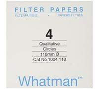 Papier filtre WhatmanTM qualitatif standard, Grade 4, Paquet de 100