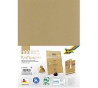 Papier - FOLIA - Kraft 120 g - A4 - 100 feuilles - Couleur nature