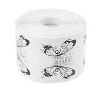 Papier Forme Ongles Auto-adhésif en Rouleau 500 Pièces, Guide | Papier, Design Plié Repères de Longueur, Soutien de Courbe, pour Formation Manucure