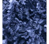 Papier frisé de calage "Fluffy" - Fibre biodégradable pour emballage cadeau - 25 couleurs - Papier recyclé antistatique - Pour paniers gourmands, colis, coffrets - Made in Europe (Bleu Marine, 1KG)