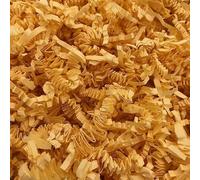 Papier frisé de calage "Fluffy" - Fibre biodégradable pour emballage cadeau - 25 couleurs - Papier recyclé antistatique - Pour paniers gourmands, colis, coffrets - Made in Europe (Crème, 2.5KG)