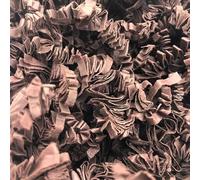 Papier frisé de calage "Fluffy" - Fibre biodégradable pour emballage cadeau - 25 couleurs - Papier recyclé antistatique - Pour paniers gourmands, colis, coffrets - Made in Europe (Chocolat, 1KG)
