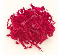 Papier frisé de calage "Fluffy" - Fibre biodégradable pour emballage cadeau - 25 couleurs - Papier recyclé antistatique - Pour paniers gourmands, colis, coffrets - Made in Europe (Fuchsia, 1KG)