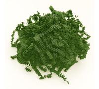 Papier frisé de calage "Fluffy" - Fibre biodégradable pour emballage cadeau - 25 couleurs - Papier recyclé antistatique - Pour paniers gourmands, colis, coffrets - Made in Europe (Vert forest, 1KG)