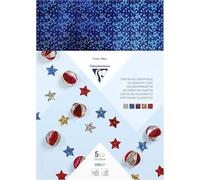 Papier holographique 25 x 35 cm - Assortiment x 5 feuilles