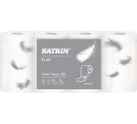 Papier hygiénique Katrin Plus 150 pièces, 3 plis blanc / 8 pièces