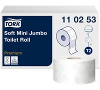 Tork 110253 Mini Jumbo Papier toilette double épaisseur Blanc 170 m