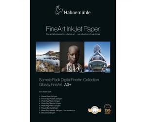 Papier jet d'encre HAHNEMÜHLE - Sample Pack - Gamme FineArt Glossy - A3+ (8 x 2 feuilles)