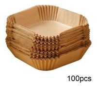 Papier jetable Air Fryer pour friteuses 100 pcs Nature