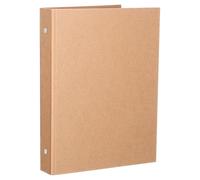 Papier Kraft Couverture de Cahier à Anneaux Classeur, A5 | Fermeture par Sangle, Reliure 6 Anneaux, pour Agendas A5 et Dossiers, Usage Pro et Voyage