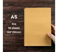Papier Kraft Vintage A4/B5/A5, 50 Feuilles De Papier Artisanal Pour Peinture Et Écriture, Notes Romantiques Et Créatives