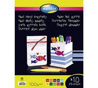 Papier lissé gommé assortiment 25 x 32 cm -10 feuilles