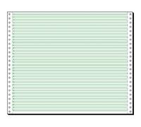 Papier listing sans fin - SIGEL - A3 vertical - 375 x 12 - 60 g/m² - Vert