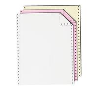 Papier listing traitement de texte 3 exemplaires double couleur 240 x 305 mm - Carton de 1000