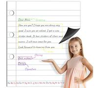 Papier Magnétique pour Cahier, Papier à Lignes Effaçable & Inscriptible Bande d’Écriture Effaçable Outil d'Apprentissage pour la Classe, Tableau Blanc, Tableau Noir, Fournitures de Bureau (43 x 50cm)