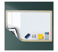 Papier magnétique pour tableau blanc, Rouleau de papier peint magnétique effaçable à sec for tableau blanc, autocollant et adhésif, blanc, plusieurs tailles(White-b,39.4x47.2IN(100x120CM))