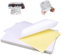 Papier mat blanc imprimable A4 vierge - Personnalisable pour machines à jet d'encre, laser et découpe vinyle