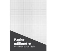 Papier Millimétré 1mm: Feuilles à Dessin 1mm, 5mm, 10mm (1cm), 5 Carreaux par 0.5cm, 10 Carreaux par 1cm, Carnet Dessin Croquis Millimétré ... Précis, Feuilles Quadrillées 1mm, 5mm, 10mm