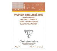 Papier millimétré - A3 - Bloc de 50 feuilles - Dessin, croquis - Clairefontaine