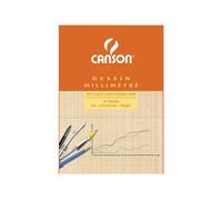 Papier millimétré - A4 (21x29,7cm) - Bloc de 50 feuilles - Canson